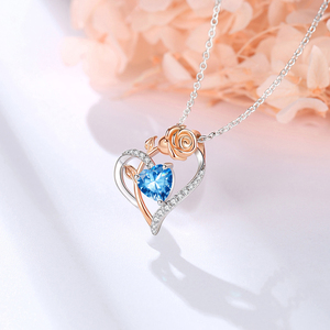 CDE haut de gamme italien réel 925 en argent Sterling luxe femmes collier de mariage fleur coeur personnalisé OEM bijoux collier de mariée - Product Image 2