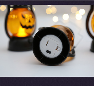 Lámpara de Calabaza de Mano con Diseño Nuevo 2022, Pequeña <span class=keywords><strong>Linterna</strong></span> para Decoración de Ambiente en Bares y Fiestas de Halloween - Product Image 4