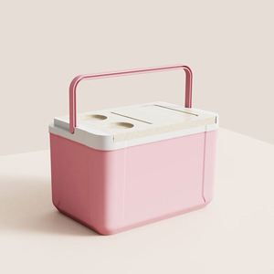 14L Modern Portable Waterproof Lightweight Food & Cans Camping Outdoor PP <b>Ice</b> Chest <b>Cooler</b> <b>Box</b> with Wooden Lid - Product Image 4