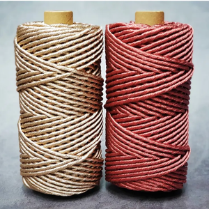 Decor <span class=keywords><strong>Macrame</strong></span> 3mm <span class=keywords><strong>filo</strong></span> d'oro corda a <span class=keywords><strong>filo</strong></span> singolo nastro natalizio - Product Image 5