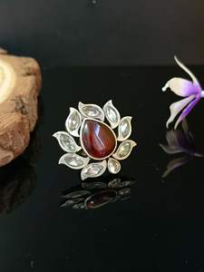 Anillo de latón oxidado antiguo Chapado en plata 925 para mujeres y niñas, joyería de producto a granel personalizable - Product Image 4