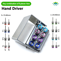 Kit de tournevis prothétiques pour implants dentaires en acier inoxydable, outil manuel universel pour la restauration d'abutments
