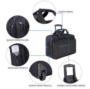 Maletín con Ruedas para Portátil de 17.3 Pulgadas, Resistente al Agua, con Bolsillos RFID para Viajes - Product Image 2