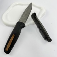 Couteau pliant 4300 (EDC/qualité collector) Couteau de camping 19,6 cm Manche texturé (deux styles) Premium