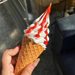 Red Berry Strawberry Jam Sweet Soft Serve 8.6inch Faux Props Festival Gathering Model White Original Food Shops Decoration Play - Product Image 6