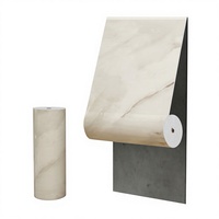 Échantillon Gratuit - Panneau Mural 3D Moderne en Composite Bois-Plastique Effet Marbre, Auto-Adhésif, Insonorisant et Antidérapant pour Salon et Chambre