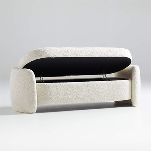 New Arrival Storage Customized Fabric Size Bedroom <strong>End</strong> <strong>of</strong> <strong>Bed</strong> Bench Villa Home Living Room Lounge Foot <strong>Stool</strong> Makeup Sofa Chair - Product Image 1