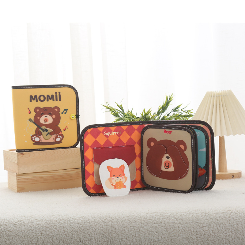 Xiaomi bear book-embroidery velcro