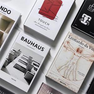 Lingua straniera in <span class=keywords><strong>bianco</strong></span> <span class=keywords><strong>e</strong></span> <span class=keywords><strong>nero</strong></span> <span class=keywords><strong>grigio</strong></span> decorazione vero libro flip stile semplice camera modello ufficio vendite decorazione morbida - Product Image 5