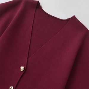 Abrigo de Punto para Mujer, Diseño Vintage, Prenda Exterior Femenina - Product Image 4