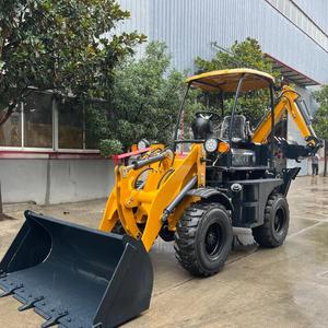 <b>Small</b> Mini Backhoe <b>Wheel</b> Loader Diesel Engine 0.6 M³ Bucket High Load Capacity Compact Construction Machine - Product Image 1