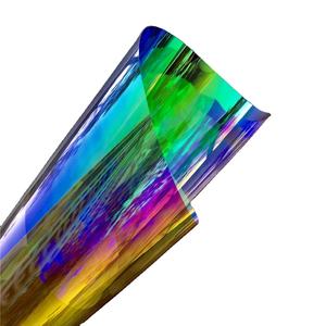 アノリーレインボーカラフルなPET素材ダイクロイックレインボー虹色の窓ガラス装飾フィルムビニールロールカッティングプロッター用 - Product Image 1