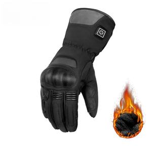 Accessoires pour motos, gants de moto tout-terrain isolés doublés de polaire pour l'hiver, à température contrôlée intelligente - Product Image 1