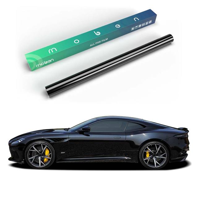 For Window Film Anti-Scratch High Clear Nano Ceramic Tint 1.52x30m 99% UV Proof PET 25%VLT Black Car Window Film Tinted