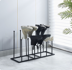 4-6 paires <span class=keywords><strong>de</strong></span> supports <span class=keywords><strong>de</strong></span> rangement en métal pour les bottes, pour le rangement des chaussures en cuir et des bottes <span class=keywords><strong>de</strong></span> <span class=keywords><strong>pluie</strong></span>. - Product Image 2