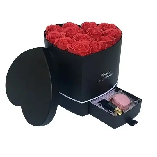 AYOYO OEM Рождественский ящик в форме сердца, цветов, мыла, цветов, пустая Подарочная коробка, подарок на день Святого Валентина, подарочная коробка
