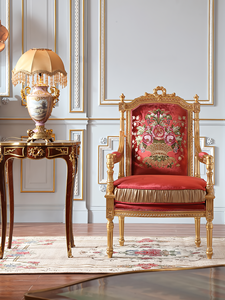 <span class=keywords><strong>Fauteuil</strong></span> de salon de style antique <span class=keywords><strong>pour</strong></span> villa, design sculpté à la main, peinture à la feuille d'or, dossier haut, <span class=keywords><strong>fauteuil</strong></span> de détente en tissu doux, <span class=keywords><strong>fauteuil</strong></span> de luxe - Product Image 6