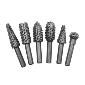 Juego de 6 brocas rotativas de 1/4'' para tallado de madera, herramientas industriales de carpintería para bricolaje, herramientas de corte de madera para taladro. - Product Image 4