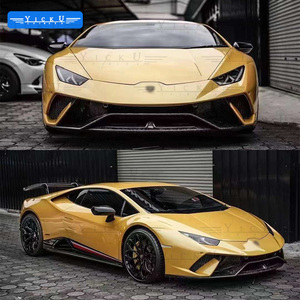 YICKU pour <span class=keywords><strong>Lamborghini</strong></span> Huracan LP580 LP610 mise à niveau vers le kit de carrosserie Performance pare-chocs de voiture capot demi-fibre de carbone systèmes de carrosserie automobile - Product Image 2