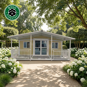 Casa Contenedor Modular Portátil, Plegable y Expandible de 20 pies x 40 pies, con Pared Exterior de Acero y Efecto Interior de Dormitorio con Baño - Product Image 1