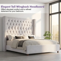 Lit capitonné à dossier haut de gamme, style moderne chic, pour chambre principale, vente en gros