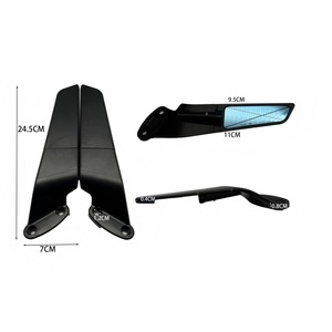 Espejos con Logotipo Personalizado para Kawasaki Ninja 400/650/300/250. Aluminio, 360 °   Ajustable. Directo de Fábrica. - Product Image 1