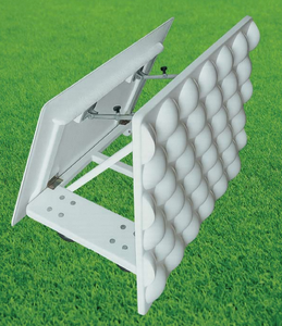 Rebotador de Fibra de Vidrio Barret de 2 Lados, 1.3x1.1m, Plano e Inclinable, con 4 Ruedas, 50kg, Equipo de Entrenamiento - Product Image 1
