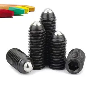 12.9 grade Set screws Steel ball Locking/Inner Hex Steel ball screw Used for positioning Spring set screw