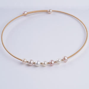 Collares de Moda Coreana con Cuentas y Perlas de Agua Dulce de Geometría Fresca, Accesorio de Cuello Elegante y con Personalidad - Product Image 3