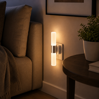 Lampe de nuit LED LOHAS 180 °   Applique murale rotative à brancher avec capteur crépusculaire pour salon et chambre à coucher