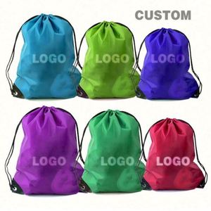 Desent Waterproof Multi-Color Drawstring Backpack Cinch <b>Bag</b> Bulk Polyester <b>String</b> <b>Bag</b> for Shopping for Outdoor Adventures - Product Image 1