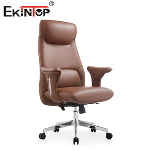 Fauteuil de bureau de luxe Sinonis inclinable en cuir avec repose-pieds, chaise de direction pivotante confortable, chaise d'ordinateur de direction, prix d'usine - Product Image 1