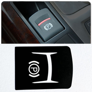 Autocollant de réparation du bouton de frein de stationnement électronique, adhésif noir pour Audi A6 A6L 2005 2011 - Product Image 5