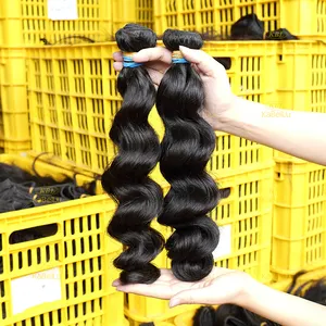 Fornitore della cina di 100% europeo capelli di trama fatta a macchina nero scuro, commercio all'ingrosso di fasci dei capelli del virgin vendors, bellezza della fase di trama dei capelli