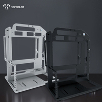 Gabinete de PC Socooler Estético M-ATX Full Tower de Aluminio de Aviación con Refrigeración Líquida, Panel Lateral con Ventana, Gabinete de Computadora para Juegos de Alta Calidad