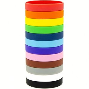 Bracelet en silicone personnalisé à faire soi-même, bracelet en caoutchouc rempli de couleur pour le sport - Product Image 4