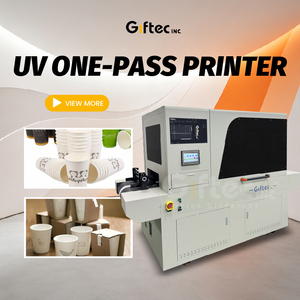 Imprimante UV numérique à grand volume Giftec, machine d'impression à bande transporteuse pour gobelets en plastique, gobelets <span class=keywords><strong>Coca</strong></span>-<span class=keywords><strong>Cola</strong></span> - Product Image 1