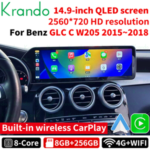 Krando 14.9 ''64G Android écran tactile autoradio Navi Gps pour BENZ GLC C W205 2015-2018 NTG 5.0 écran lame mise à niveau Carplay - Product Image 2
