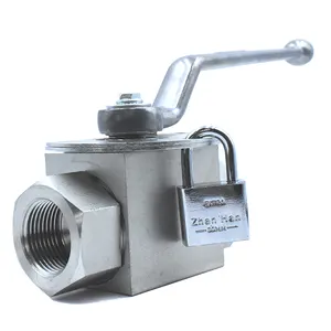 Factory Direct High Quality Manufacturer Supplier female thread ball valve galvanized carbon steel BKH-NPT1 hydraulic ball va