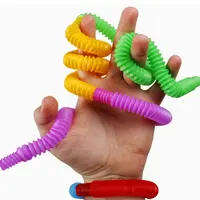 Amazon子供と大人diyプラスチック楽しいチューブおもちゃ送料感覚adhdツールストレスリリーフ早期開発教育ギフト