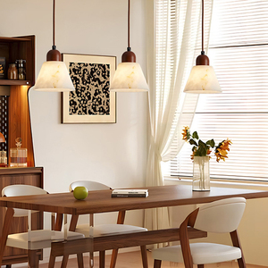 Lustre moderne <span class=keywords><strong>de</strong></span> luxe en alabâtre artificiel, abat-jour en résine en forme <span class=keywords><strong>de</strong></span> branche, suspension réglable en hauteur pour salon et <span class=keywords><strong>chambre</strong></span> à coucher - Product Image 1
