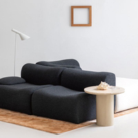 Ensemble de canapés modulaires en tissu compressé de style nordique, emballage en boîte, meubles économisant l'espace, canapé sectionnel compressé sous vide