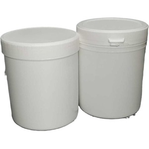 <b>Plastic</b> Drum 1L Cylinder White Thickened Hdpe With Lid <b>General</b> Packaging - Product Image 1