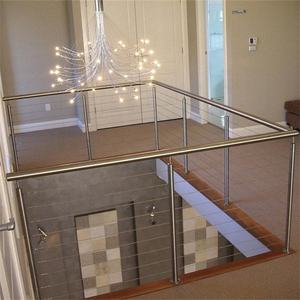 Kits de garde-corps d'escalier modernes DAIYA avec main courante de <span class=keywords><strong>balustrade</strong></span> en fil noir - Product Image 5