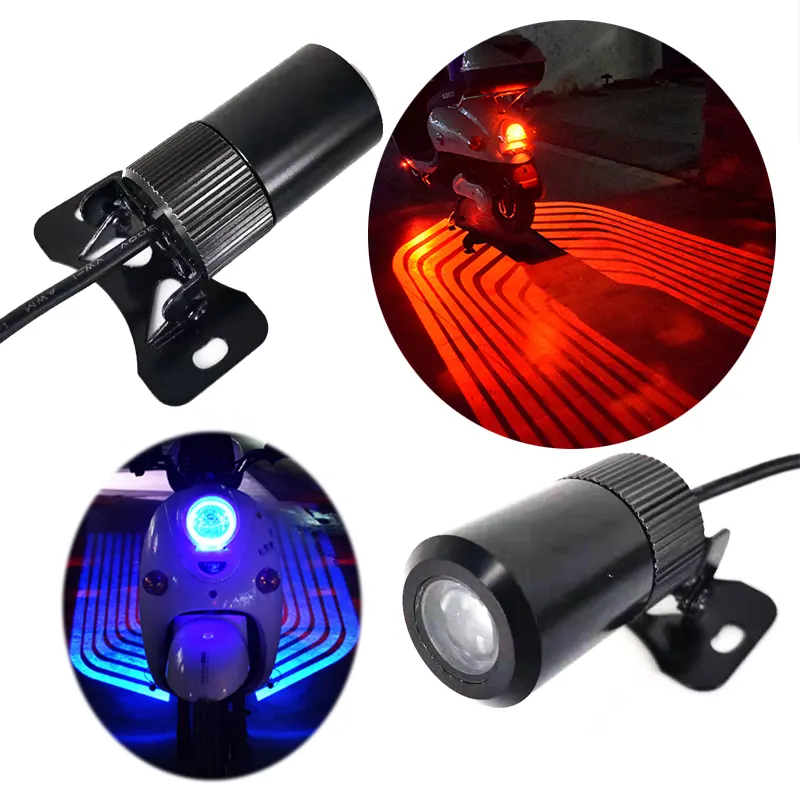 HD Angel Wings LED-Projektor Motorrad Scheinwerfer Lampe mit freundlicher Genehmigung Shadow Welcome Light Seiten projektor Licht für Motorrad