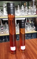 Mini bouteilles en verre pour boissons et vins de 50 ml, 100 ml, 150 ml avec bouchons à vis en aluminium colorés, flacons pour tequila, brandy, carton