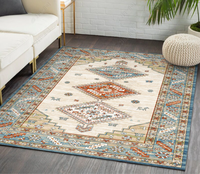 Grand tapis persan moderne pour salon et chambre, fabriqué à la machine, antidérapant, adapté aux animaux domestiques, 100% polyester, épais, résistant aux taches