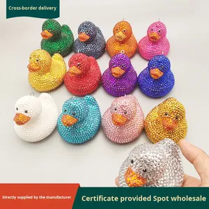 Vente en gros de jouets anti-stress créatifs en PVC à points, petit canard à presser, décoration, cadeau, directement de l'usine - Product Image 3