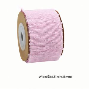 Nouvel arrivage : Ruban en maille suisse ajouré de 3,8 cm pour bordure de voile de mariée et de voile facial, 10 yards/rouleau - Product Image 4