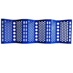 Cấu trúc hàng rào gió/hàng rào gió/chắn gió sản xuất chuyên nghiệp Ba đỉnh thép sơn tĩnh điện màu xanh đục lỗ - Product Image 1